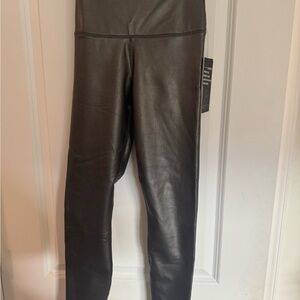 Black Faux Leather Leggings